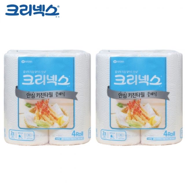 크리넥스 키친타올 KLX 안심 클래식 (150매) (4롤) x