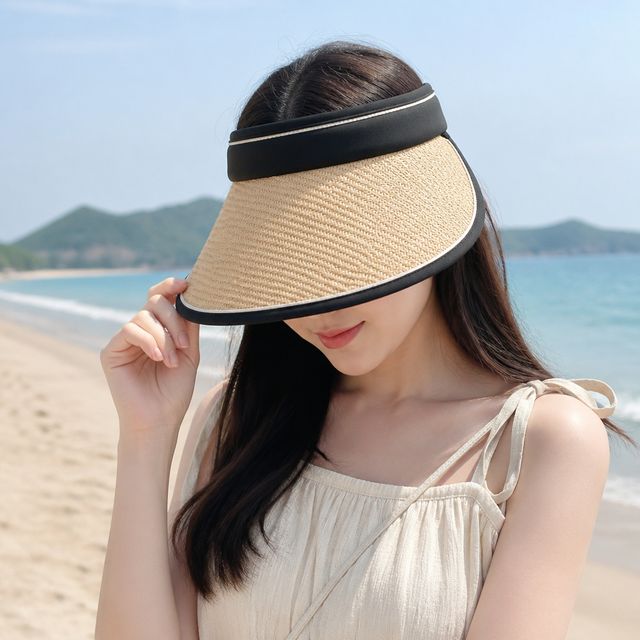여름 휴가 자외선 차단 썬캡 여성 돌돌이 모자 바캉스룩