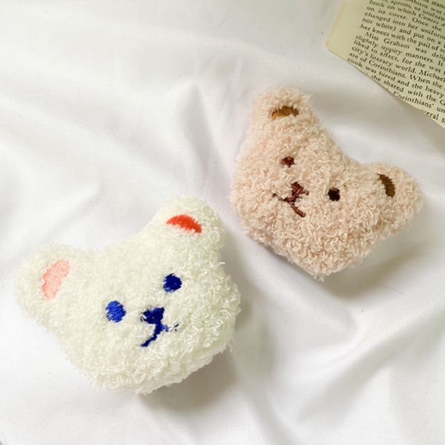 뽀글이 곰 스마트톡 홀더 스마트폰 거치대 핑거톡