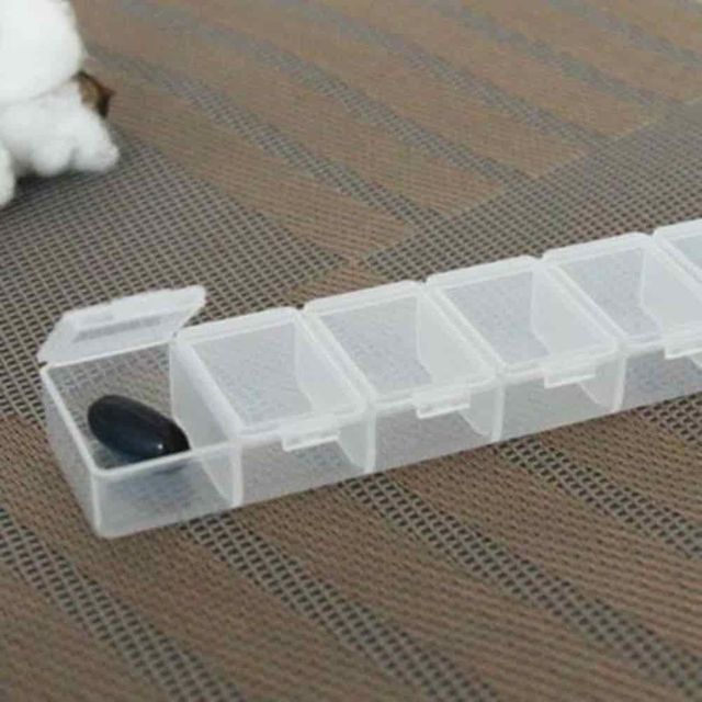 약통 7칸 알약통 사각약통 약케이스 요일약통