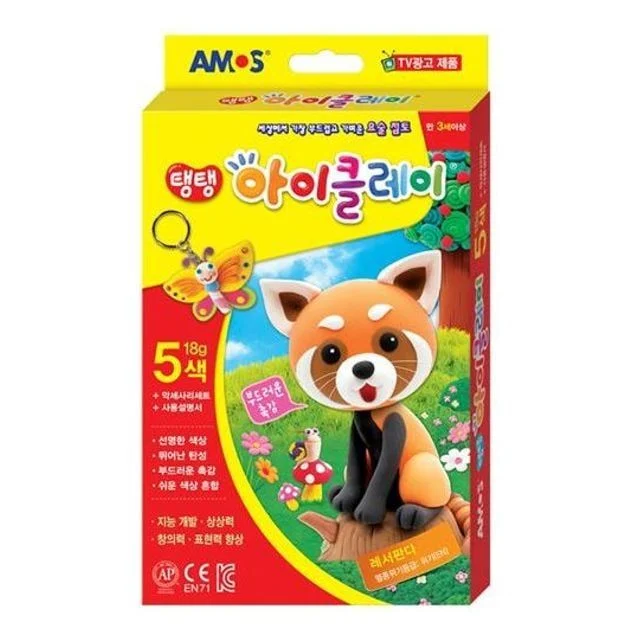 클레이 점토 18그램 5가지 색상 아동 공예 재료 어린이 만들기