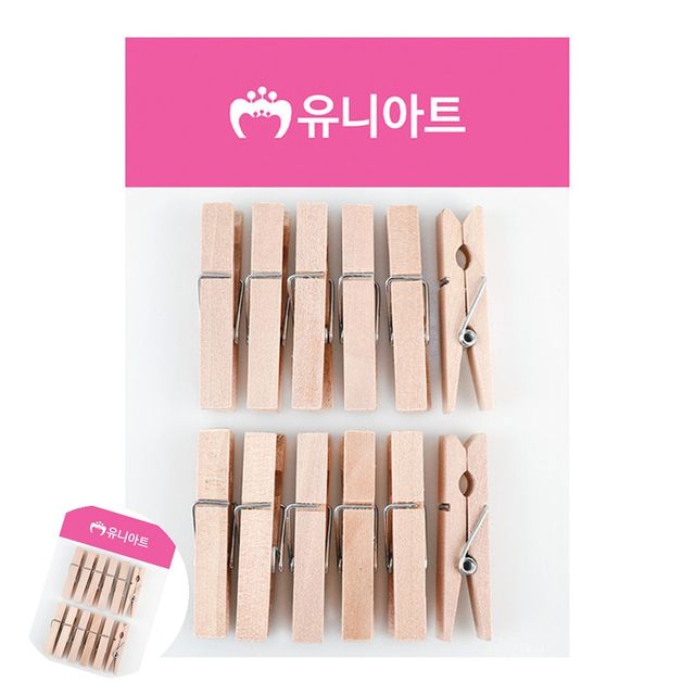 가랜드집게 메모걸이 나무집게 대 원목