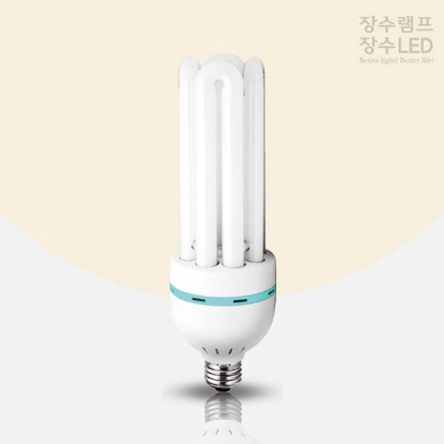 장수램프 고와트 삼파장 EL 형광다마 55W 주광색 E26