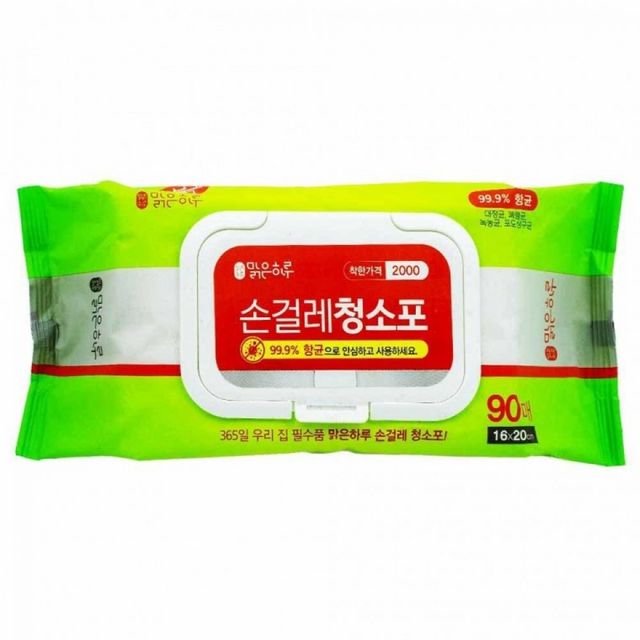 청소포 손걸레 물티슈 90매 16 x 20cm