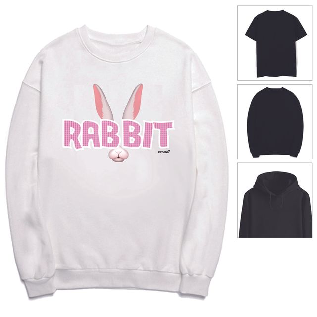 키밍 rabbit 여성 남성 티셔츠 후드 맨투맨 반팔티 EG