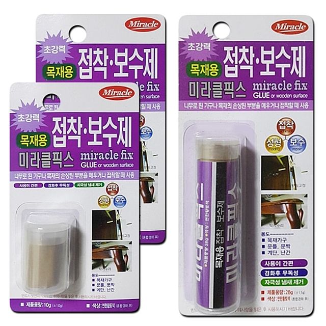 초강력 고형접착제 목재용 목공 미라클픽스