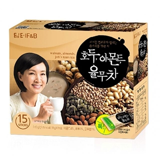 담터 호두아몬드율무차 15T - 고소한 곡물 블렌드 차