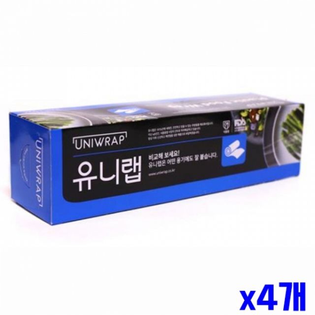 WL 잘 붙는 가정용 랩 30x50 X4개 주방랩 가정용랩