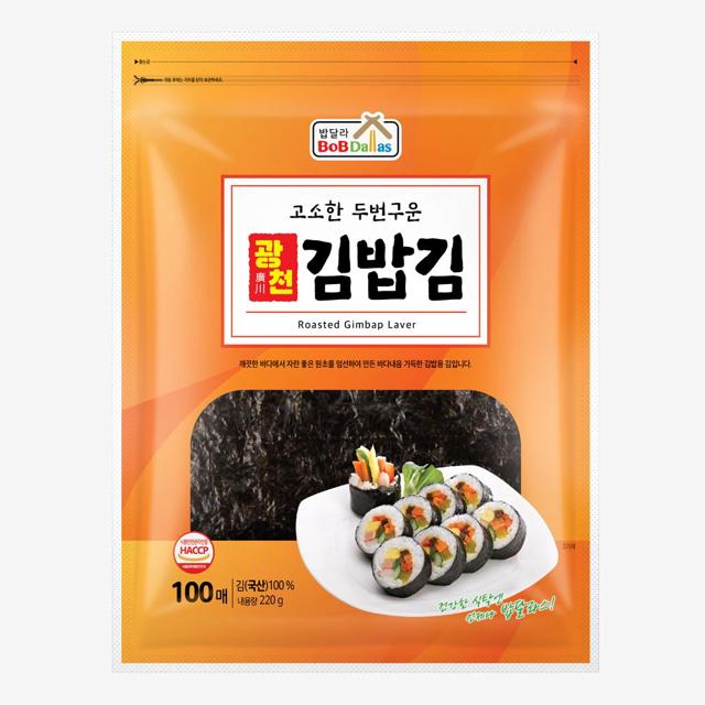 구운 김밥김 100매 1개 고소한 밥달라스 김밥김100