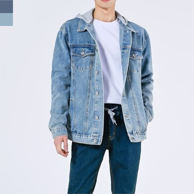 남성 의류 후드 청자켓 헤지 재킷 데일리 패션 웨어