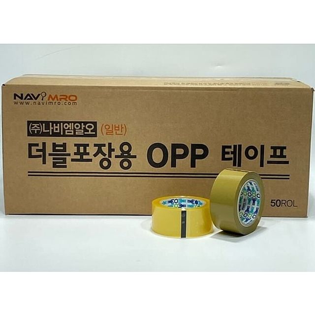 경포장용 OPP박스테이프 48mm×80m 황색 57미크론 1EA