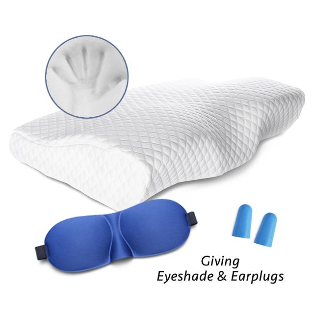 나비 모양의 메모리 폼 베개 다이아몬드 pillowcase