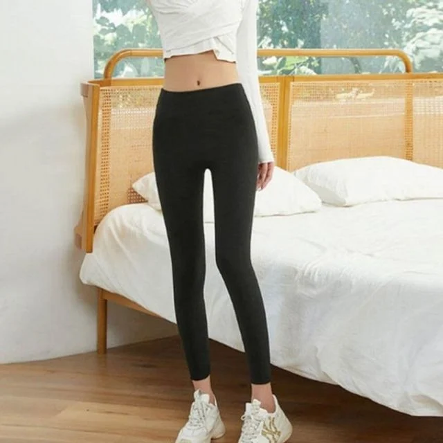 레깅스 쫀쫀 두꺼운 겨울 기모 여성 슬림 가을 스타일 안감 부 필라테스