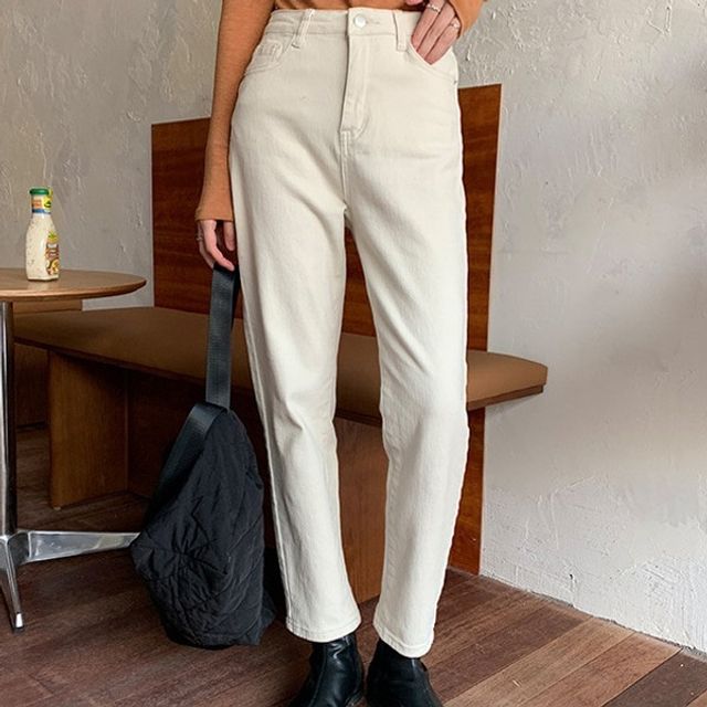 롱바지 팬츠 데님팬츠 데일리 여행용 스판