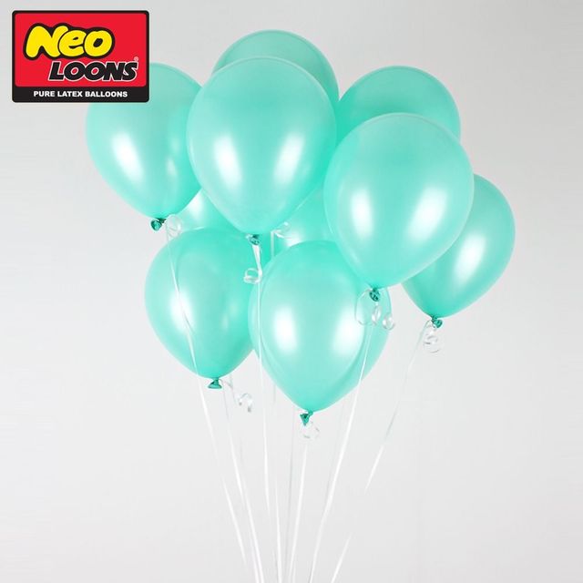 펄민트그린 라운드풍선 100개입 25cm 파티용품 생일 졸업식