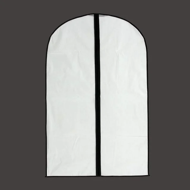 반투명 지퍼식 옷커버 (5p 블랙 60x100cm)