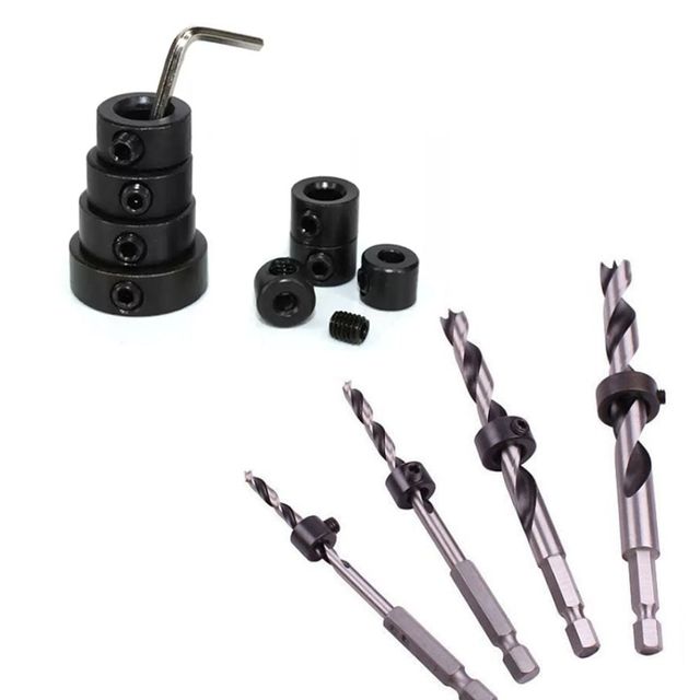 금속판드릴비트가이드 배관 비트스토퍼 피스 목공 스톱도구 8플원