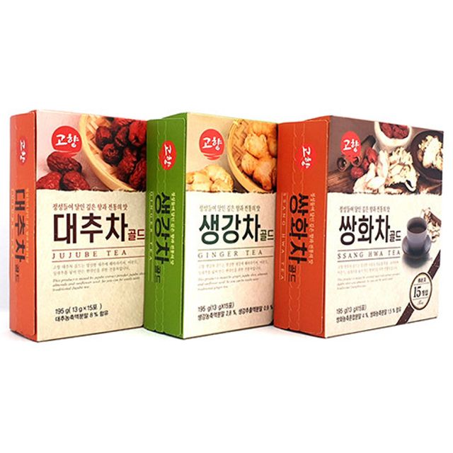 전통차 쌍화차 생강차 대추차 간편 15개입 - 건강 차 세트