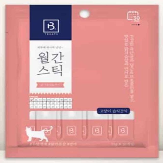 간식 월간스틱 닭가슴살 연어 30p 고양이스틱 고양이간식 고양이짜먹는간식 고양이젤리