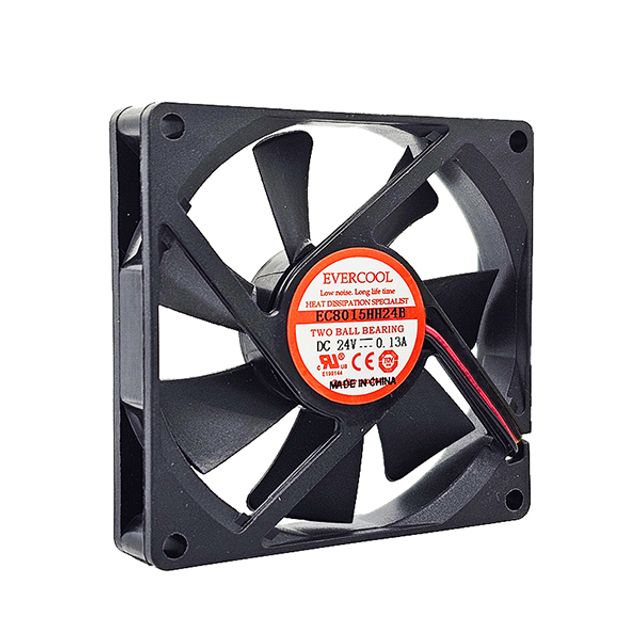 에버쿨 DC 24V 80mm 케이스팬쿨러 2핀 EC8015HH24B-2P