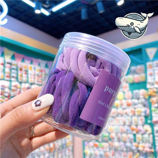 긴 머리 예쁜 고무줄 여자 단발 헤어 끈