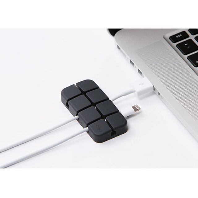 USB 충전기 케이블 홀더 2P 컴퓨터 책상 클립 선정리