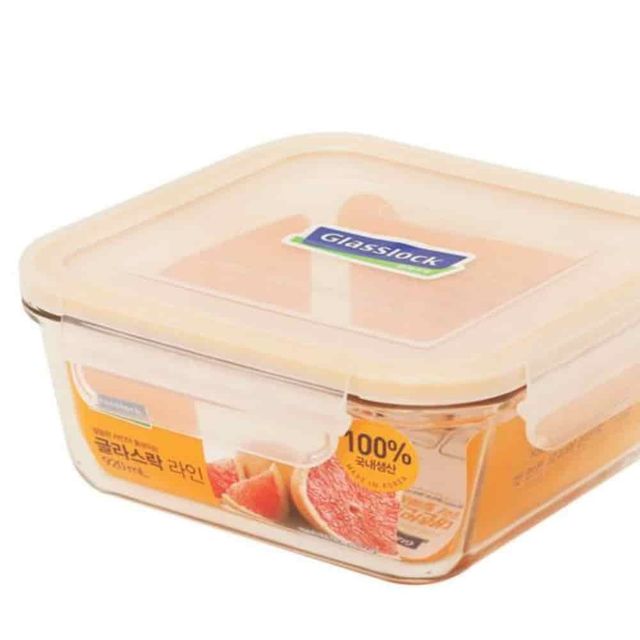 밀폐용기 정사각 920ml 보관용기 유리반찬통 전자렌지반찬통 정사각반찬통
