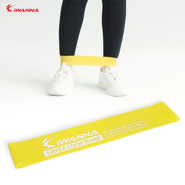 아이워너 라텍스 루프밴드 (0.4mm 노랑) 근력운동 탄