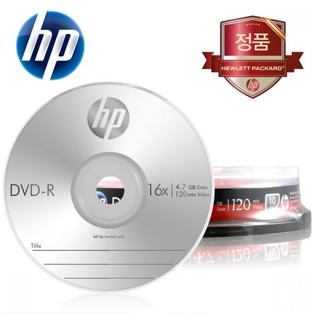 DVD-R 16x 4.7GB 10p 케익 케이스 정품 파일저장