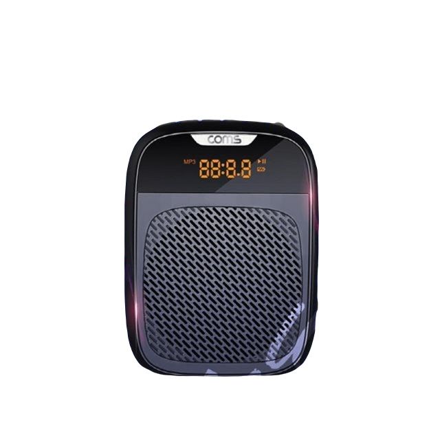 휴대용 블루투스 5.1v 스피커 유선 마이크 앰프 Blac