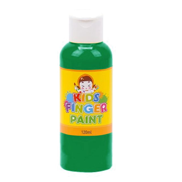 미술놀이 낱색 120ml 초록색 핑거페인트