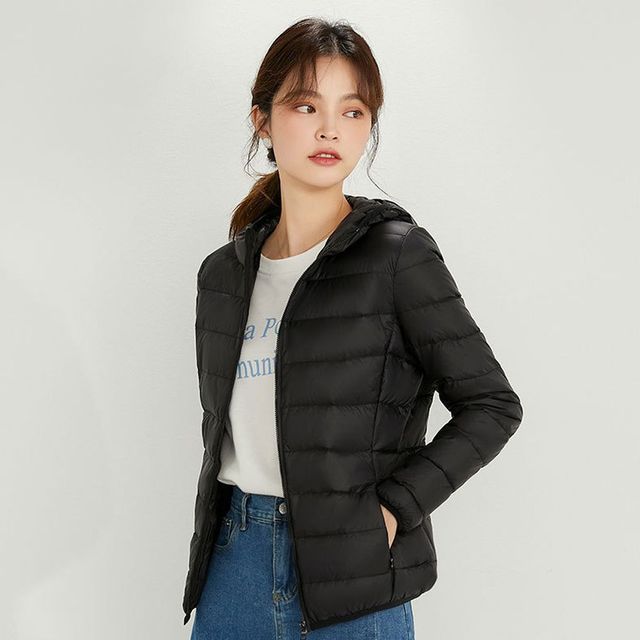 겨울패딩 여성용 모자패딩 베이직 오리털 6컬러