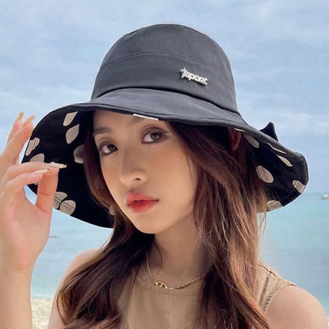 예쁜 리본 안쪽 토트 포인트 여성 페도라 모자