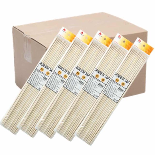 오뎅꽂이스틱 40cmx30P 120매입 오뎅꼬치 도시락일회용꼬지 과일꼬지 과일일회용꼬지 대나무꼬치