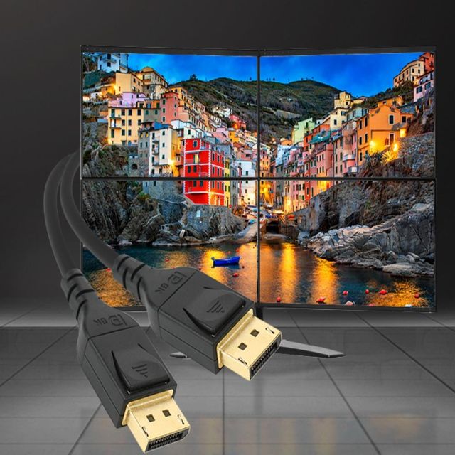 8K 60Hz DisplayPort 케이블 2m 연결케이블 모니터케이블 데이터케이블 컴퓨터모니터케이블 모니터선
