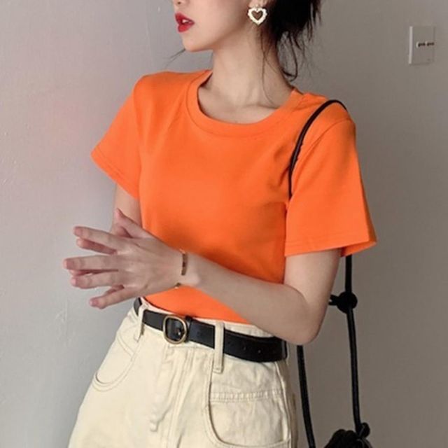 반팔티 티셔츠 여성의류 편안한 직장인 30성 긴팔