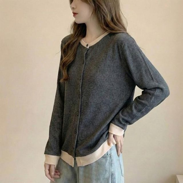 카디건 코디 아우터 루즈가디건 신상 오버핏 니트롱