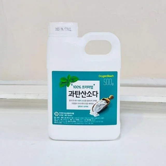 과탄산소다 세탁 표백제 세정제 베이킹소다 500g 청소 과탄산나트륨 용기 리필