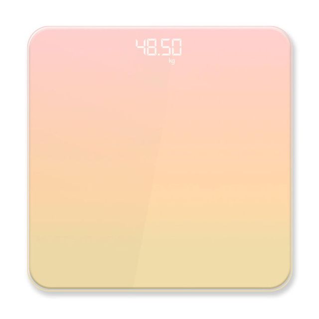 비타리토 LED 디지털 그라데이션 체중계 26x26cm 핑크