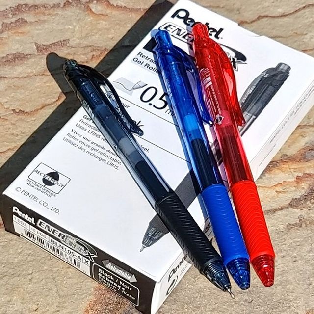 펜텔 0.5mm 니들팁 중성펜 ENERGEL 엑스 1타(12자루)