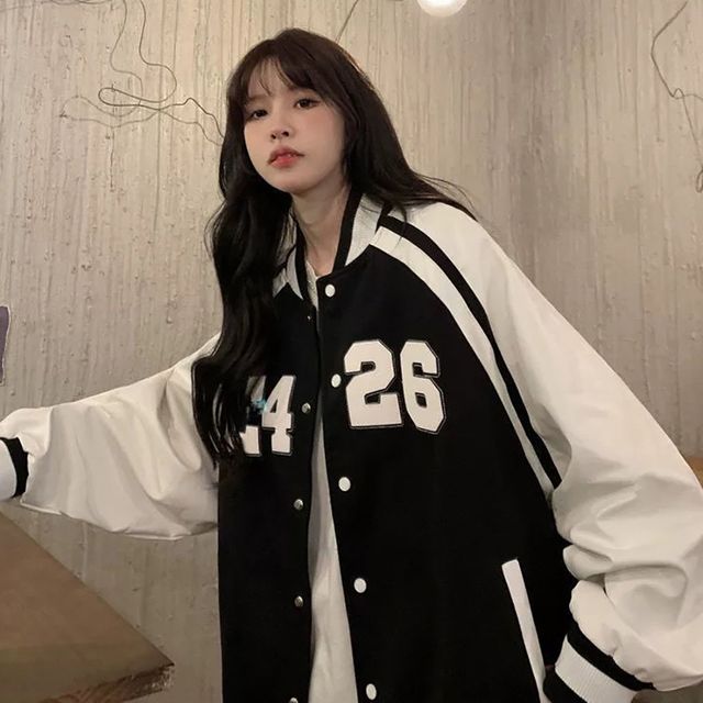 여성 오버핏 캐주얼 데일리 야구점퍼 자켓 아우터