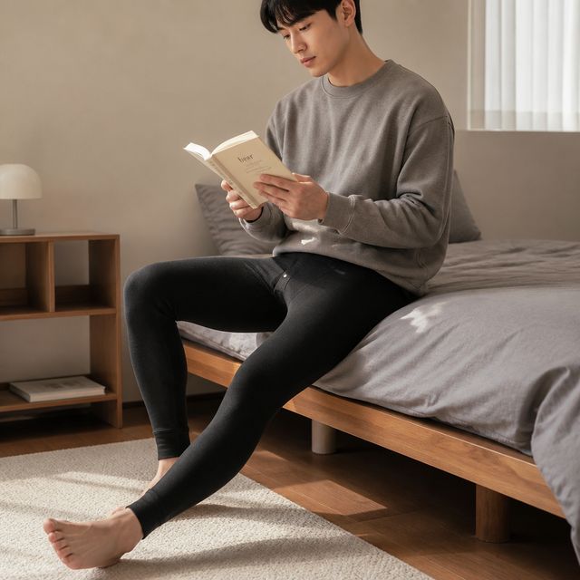 남성 융털 내복 기모 레깅스 겨울 타이즈 방한 이너웨어 한파 속바지