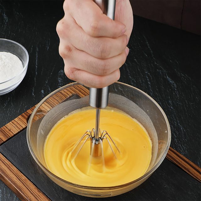 홈베이킹 스텐 반자동 거품기 생크림 머랭