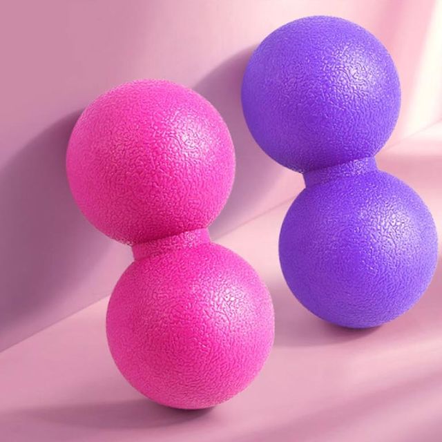 마사지 볼 X2개 셀프 팔 다리 발바닥 롤링 마사지기