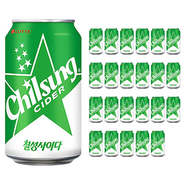 롯데 칠성사이다 355ml 24캔