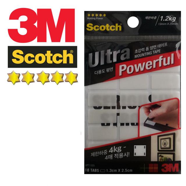 3M 울트라초강력 조각테이프 18조각 폼 양면