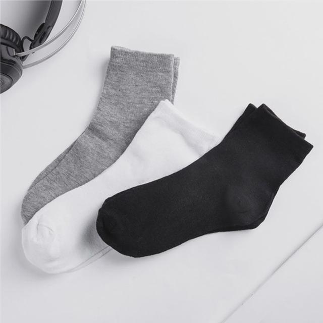 남성양말 면양말 장목 무지 사계절 긴 양말