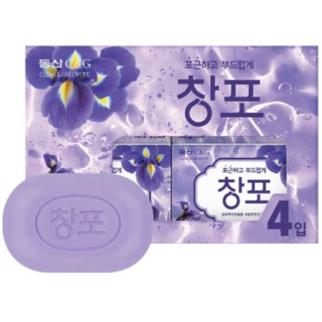 크리오 동산 창포 비누 90g 4개 세수 세안 피부 산뜻