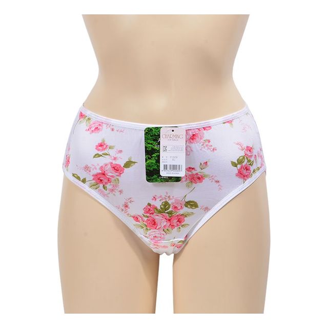 인견 쿨 플라워패턴 복부 맥시 삼각팬티 사계절