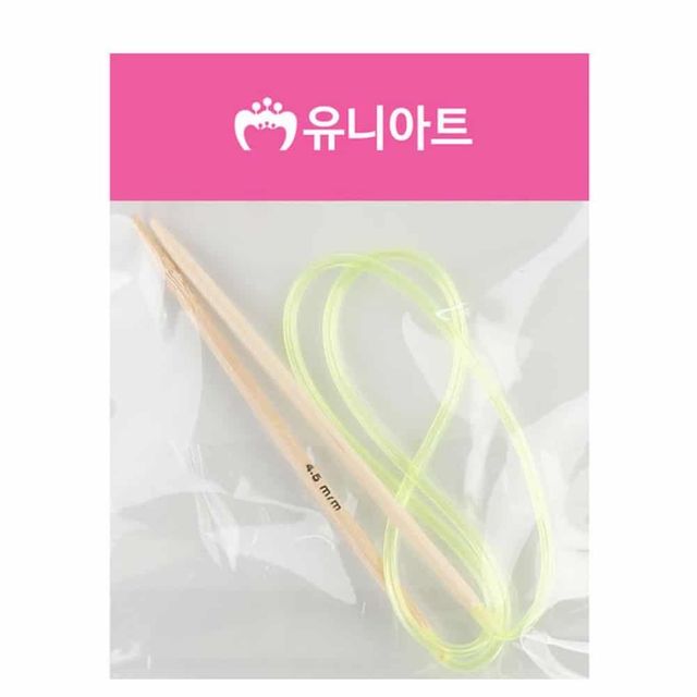 우드 대바늘 (4.5mm) 뜨개질바늘 뜨개바늘 뜨개도구